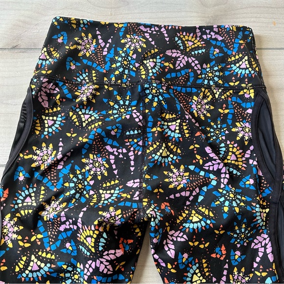 Free People Movement Liza Illusion Mesh Quick Dry High Rise Floral Legging - Picture 4 of 5